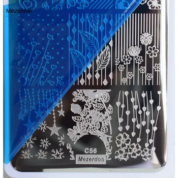 Nagų Stamper Rinkiniai Želė Štampavimo Komplektai Skiriasi Dizainas, Nagų Antspaudas Plokštės Vaizdo Metalo Ruošiniai 3D Nagai Meno Apdailos Stamper