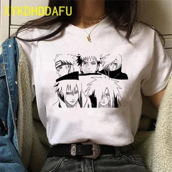 Naruto Marškinėliai Japonijos Vyrų Negabaritinių Grafinis Streetwear Sasuke T-shirt Vasaros Unisex Hip-Hop Vyrų Anime Marškinėlius Viršūnes Tees Marškinėliai