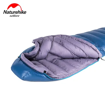 Naturehike 2020 naujos Žąsų Žemyn miegmaišį Ultralight Kompaktiškas Kempingo miegmaišis Vandeniui Mumija Žiemos Lauko miegmaišį