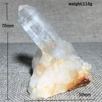 Natūralus kvarco kristalas pavyzdys Namo, buto apdailos akmuo Reiki healing žalias akmuo