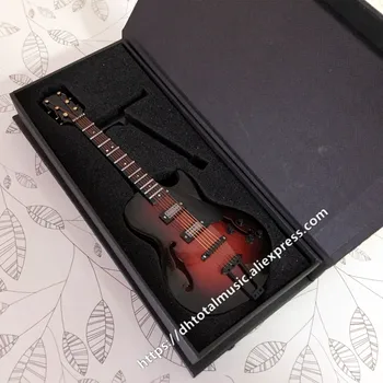 Nauja Mini Gitara su Paramos Miniatiūriniai Medinių Muzikos Instrumentų Kolekcija Dekoratyviniai Papuošalai Modelis