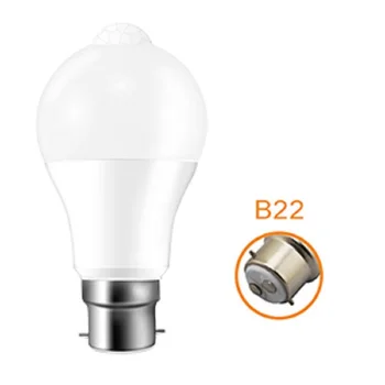 Nauja Stiliaus Led Lemputės Šviesa Su Judesio davikliu E27 B22 12W 18W LED Bombillas PIR LED Lemputės Smart Lempos 110V, 220V Šilta Balta