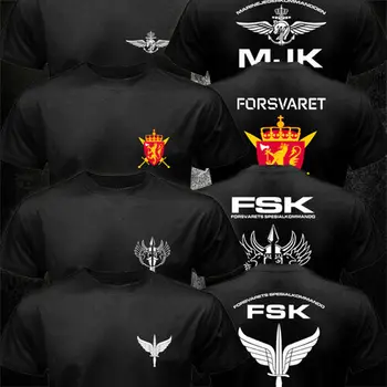 Nauja norvegijos Norvegijos Armijos Specialiosios Pajėgos Forsvarets Spesialkommando FSK T-shirt