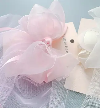 Nauja vaikų plaukų aksesuarų, sniego siūlai, nėriniai lankas paprastas vestuvių gėlių mergaitė princesė viršuje įrašą