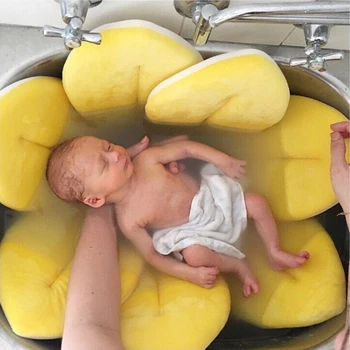 Naujagimį Kūdikį, Vonia Pagalvės Kūdikiui Žydi Kriaukle Vonioje Kūdikių Dušas Gėlių Žaisti Vonia Saulėgrąžų Namų Pagalvėlės, Kilimėlis