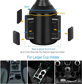 Naujas GM puodelio laikiklis 360 laipsnių visuotinė padėties nustatymo sistema, automobilių mobiliojo telefono laikiklis automobilių vidaus degimo variklis