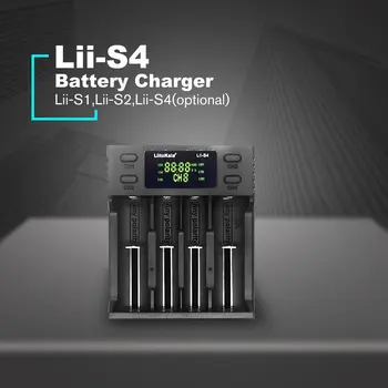 Naujas Liitokala Lii-S1, S2, S4 18650 LCD Ekranas Įkroviklis 26650 21700 4 Slots NiMH li-ion Baterija Smart Universal Baterija, Įkroviklis