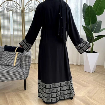 Naujas Musulmonų Mados Kaftan Dubajus Abaja Kimono Turkija Hijab Abaja Suknelė Malaizijos Islamo Drabužiai Moterims Caftan Artimuosiuose Rytuose