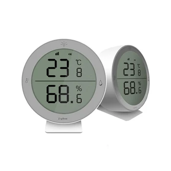 Naujas Tuya Temperatūros Jutiklis LCD Ekranas ZigBee3.0 Temperatūros Ir Drėgmės Jutiklis Su Vartai SmartLife App 
