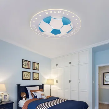 Naujas futbolo vaikai lempa LED priešrūkiniai šviesos modernus miegamojo šviesos sutartis mados apvalios lempos ir žibintai