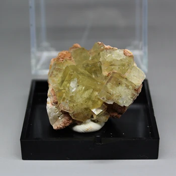 Naujas mineralinės！ Natūralus Reta, geltonos spalvos fluorito mineralinių egzempliorių Akmenys ir kristalai crystal Healing dėžutės dydis 5.2 cm