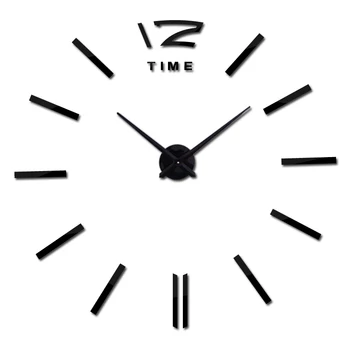 Naujas nekilnojamojo laikrodis žiūrėti sieniniai laikrodžiai horloge 3d akrilo Namų Decorati veidrodis lipdukai kambarį adata europa