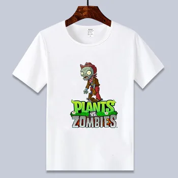 Naujas stilius Augalai VS Zombies marškinėliai berniukams ir mergaitėms 4 6 8 10 12 14T