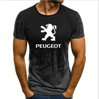 Naujos Vyriškos Mados 2019 Trumpas Rankovės Peugeot T-shirt o-Kaklo Medvilnės Marškinėliai Vyrams Viršūnes & Tees Kamufliažas trumpomis Rankovėmis marškinėlius