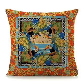 Naujų namų dekoratyvinės pagalvės prabangių modelių spausdinti pagalvėlė padengti 45x45cm medvilnės skalbiniai, pagalvės dangtelis Euro stiliaus užvalkalas