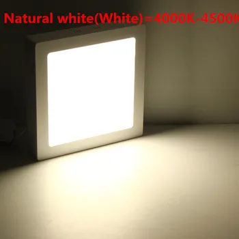 Nemokamas pristatymas Aikštėje led lubų plokštės, šviesos 25W Paviršius sumontuotas skydas, led lempos AC85-265V balta arba šiltai balta led lauko lempa