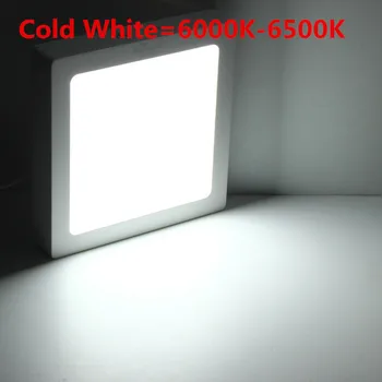 Nemokamas pristatymas Aikštėje led lubų plokštės, šviesos 25W Paviršius sumontuotas skydas, led lempos AC85-265V balta arba šiltai balta led lauko lempa