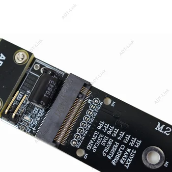 Nemokamas pristatymas VDA-Link mini-PCIe M. 2 pagrindinės M NVMe ilgiklis extender adapteris ilgiklis M. 2 WiFi lizdas mPCIe krašto
