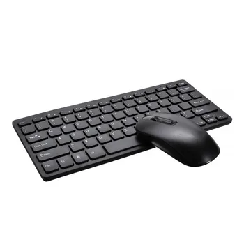 Nešiojamas PC Kompiuteris, Wireless Keyboard Slim Begarsis Mygtukas Valdybos W/ Mouse Combo Komplektas USB Imtuvas 2.4 GHZ 2Colors Mayitr