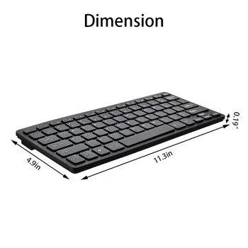 Nešiojamas PC Kompiuteris, Wireless Keyboard Slim Begarsis Mygtukas Valdybos W/ Mouse Combo Komplektas USB Imtuvas 2.4 GHZ 2Colors Mayitr
