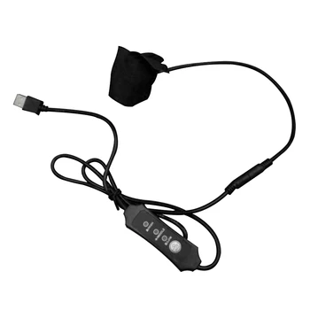 Nešiojamų Kelionių USB Powered Šildomos Akių danga Minkštas Kvėpuojantis, Šiltas Terapijos Stye Blefaritas Nuovargis Reljefo 3 pavarų Unclog Liaukos