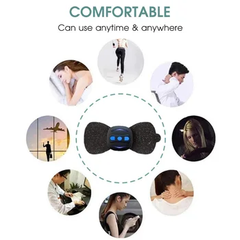 Nešiojamų Mini Electric gimdos Kaklelio Massager 5 Režimai, 15 Intensyvumo Lygiai USB Įkrovimo Belaidžio Sveikatos Terapija Kaklo Massager