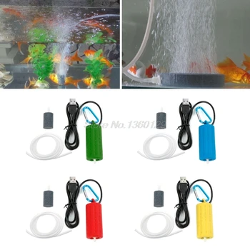 Nešiojamų Mini USB Akvariumo Žuvų Bakas Deguonies Oro Siurblys Išjungti elektros Energijos taupymo Kompresorius Dropship