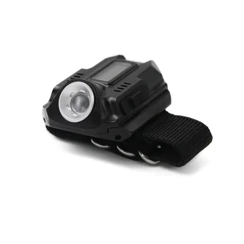 Nešiojamų Riešo Šviesos XPE Q5 R2 LED Riešo Žiūrėti Žibintuvėlį, Fakelą Šviesos USB Įkrovimo Riešo Modelis Taktinis Įkraunamas Žibintuvėlis