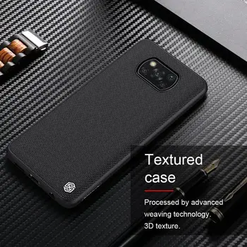 Nillkin už Xiaomi Poco X3 NFC Atveju, 3D Tekstūra-Ultra Plonas Galinį Dangtelį Minkšto Silikono Krašto Apsaugos Atveju Xiaomi Poco X3 NFC