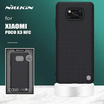 Nillkin už Xiaomi Poco X3 NFC Atveju, 3D Tekstūra-Ultra Plonas Galinį Dangtelį Minkšto Silikono Krašto Apsaugos Atveju Xiaomi Poco X3 NFC
