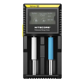 Nitecore D2 Baterijos Kroviklis LCD Smart Apmokestinimo 18650 14500 16340 26650 A AA AAA Baterijos, 12V Kroviklis +Automobilinis Įkroviklis A3
