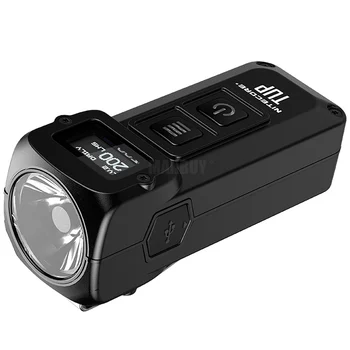 Nitecore TUP LED Pultelio Šviesos CREE XP-L HD V6 1000 LMs OLED Ekranas build-in 1200mAh Baterija, USB Įkraunamas Žibintuvėlis