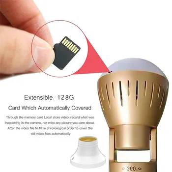 ORAH naujoviškų Lempučių Lempa Home Security Panoraminis 1080P 