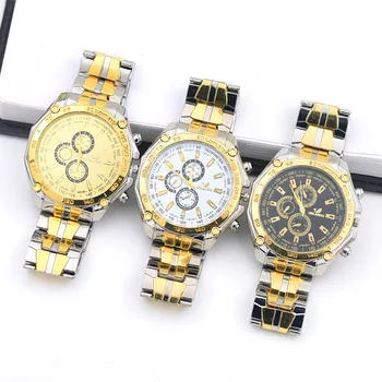 ORLANDO Laikrodžiai, Prabangūs Aukso Laikrodžiai Vyrams iš Nerūdijančio Plieno, Kvarcas Laikrodžiai Vyrų Laikrodis 