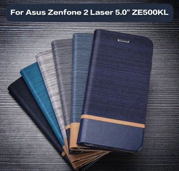 Odinis dėklas Skirtas Asus Zenfone 2 Lazerio ZE500KL Flip Book Case Silikoninis Dangtelis Asus Zenfone 2 Lazerio 5.0