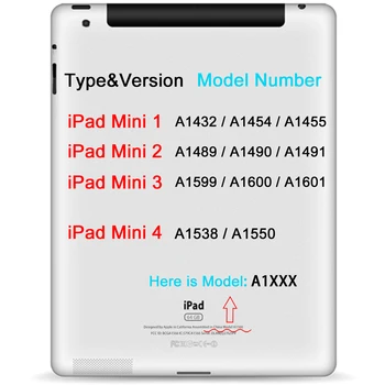 Odinis dėklas iPad Mini 1 2 3 4 Padengti Spausdinti Korpuso Individualų Apsaugos 