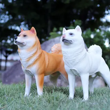 Oenux Tikroviška Japonijos Shiba Inu Modeliavimas Naminių Gyvūnų Modelio Didelis Šuo, Figūrėlių, Aukštos Kokybės Surinkimo Žaislai Vaikams Dovanų