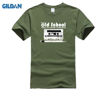 Old School Dalykas Kasetės Retro 80s Marškinėliai Vyrams Individualų Laisvalaikio T-Shirt Saulės Naują Atvykimo Madinga Vyrų Marškinėlius Laisvas