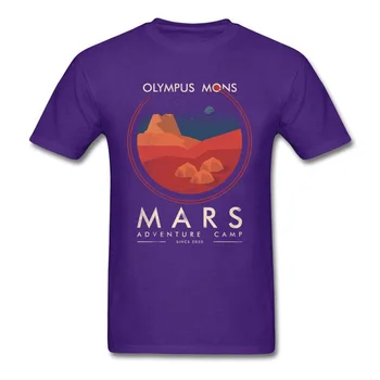 Olympus Mons Užimti Mars Nuotykių SpaceX Marškinėlius Vulkaninės Kilmės Planetos Uolienos Vyrų Marškinėlius Atgal Į Ateitį 