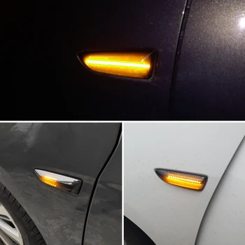 Opel Astra J K Logotipas B Vectra C Insignia B Grandland X LED Dinaminis Šoniniai Gabaritiniai Posūkio Signalo Lemputė Eilės Indikatorių