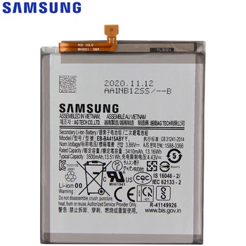 Originalaus Samsung Akumuliatoriaus Galaxy A41 A415F EB-BA415ABY Originali Telefono Baterija 3500mAh