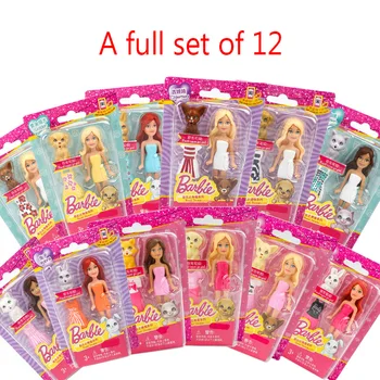 Originalios Mini Barbie Mielas Pet Serijos Rinkinio Mergaitė Princesė ubierz Drabužius, Kūdikių Žaislų Mergaitėms Reikmenys, Žaislai Vaikams, Brinquedos