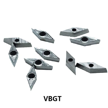 Originalus Aliuminio Pjovimo VBGT VBGT110302 VBGT110304 VBGT160402 VBGT160404 VBGT160408 AK H01 CNC Karbido Įdėklai токарные резцы