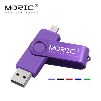 Originalus Moric USB OTG 32GB 64GB 128 GB micro usb 2.0 pen drive 8GB 16GB USB flash drive usb stick metalo U disko pendrive