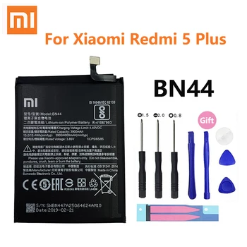 Originalus Xiao mi BN44 4000mAh Bateriją Xiaomi Redmi 5 Plius Raudona mi 5Plus Aukštos Kokybės Telefoną, Baterijos Pakeitimas