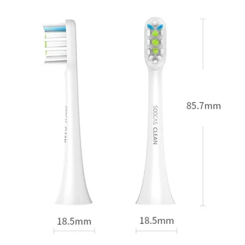 Originalus Xiaomi 2VNT SOOCAS Pakeisti dantų šepetėlį Galvos SOOCAS / SOOCARE X3 Mi Home APP Kontrolės Bluetooth Teethbrush