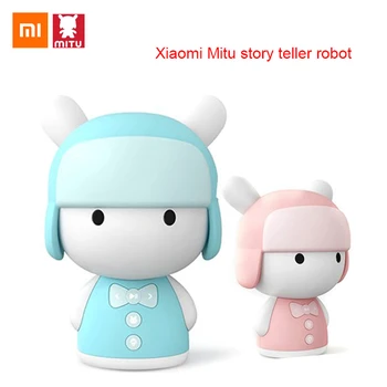 Originalus Xiaomi MITU Protingas pasakotojas Robotas babyToy 8GB Mini Robotas Garsiakalbis Robotas Veiksmų Skaičius, Vaikų Gimtadienio Dovana