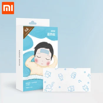 Originalus Xiaomi Mijia MINI Karščiavimas karščiavimą mažinančių Pasta Sveikatos Priežiūros Aušinimo Gelio Pleistras Medicinos Šuniukų Maro Skausmo Trinkelėmis 10vnt/Box
