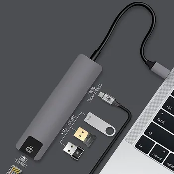 Ouhaobin 5in1, USB, tipas C Hub Adapterį su 