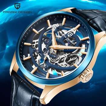 PAGANI DIZAINO Automatinis laikrodis Vyrams Skeletas Vyrų Mechaninė Laikrodžius Prabanga Sporto Vyrų Žiūrėti Vandeniui Laikrodis reloj hombre 2020 m.